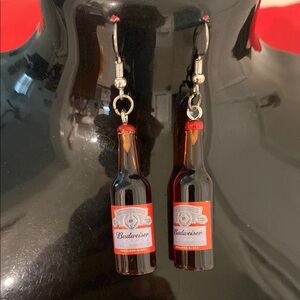 Budweiser Bottle Earrings